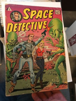 Space Detective 1 (1958) Iw Enterprises,  Wally Wood Art Top Quality Comic
