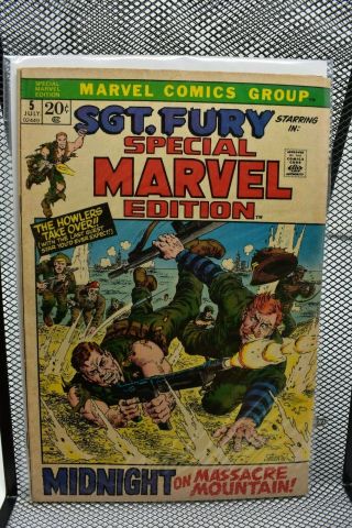 Special Marvel Edition Sgt Fury 5 - 12 & 14 Bronze Age Comics Set 1972 5 6 7 8 9