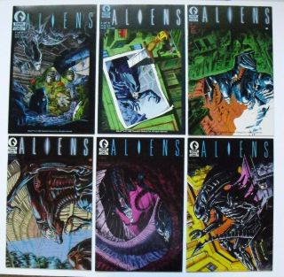 Complete Set Of Very Comics Aliens 1 - 6,  Dark Horse,  1st Printings