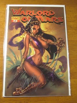 Wow Warlord Of Mars 2 Signed By J.  Scott Campbell Hot Stuff