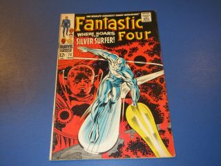 Fantastic Four 72 Silver Age Classic Kirby Silver Surfer Cover Fine - /fine