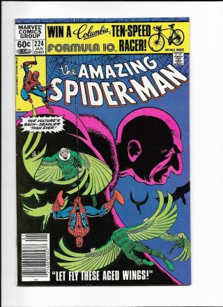 The Spider - Man 224 (1982) Nm - 9.  2