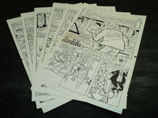 Art Story (archie 411) 6 Pages Complete Stan Goldberg 1993 Art 401