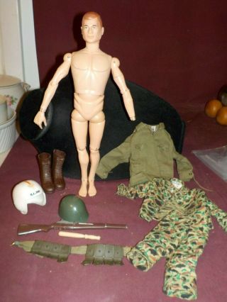 Vintage 1964 G.  I.  Joe Doll With Clothes And Accessories - Army