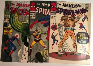 The Spider - Man 46,  47 And 48 1 (1967,  Marvel)