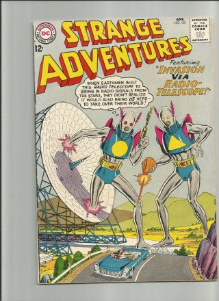 Strange Adventures 151 Fn/vf Dc Comic Scifi Gil Kane Vintage 12c