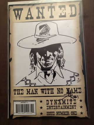 The Man With No Name 1 D Mel Rubi Sketch & Signed Df 9/35