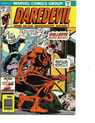Daredevil 131 (mar 1976,  Marvel) 1st Bullseye Near