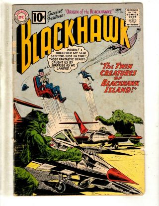 Blackhawk 164 Vg/fn Dc Silver Age Comic Book War Air Force Army Navy Jl2
