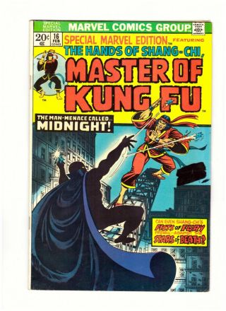 Marvel Special Edition The Hands Of Shang - Chi Master Of Kung Fu 16 Fn/vf
