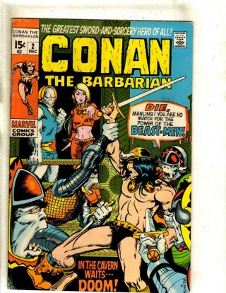 Conan The Barbarian 2 Fn/vf Marvel Comic Book Kull King Red Sonja Warrior Rs1