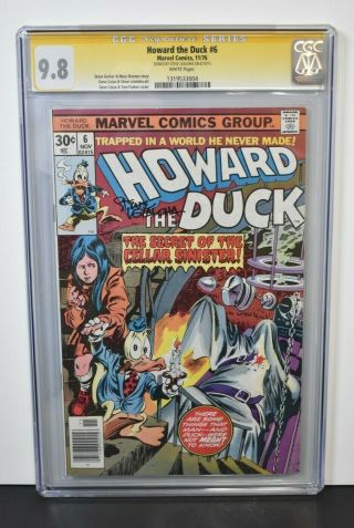 Howard The Duck 6 1976 Cgc Grade 9.  8 Signature Series Signed By Steve Leialoha