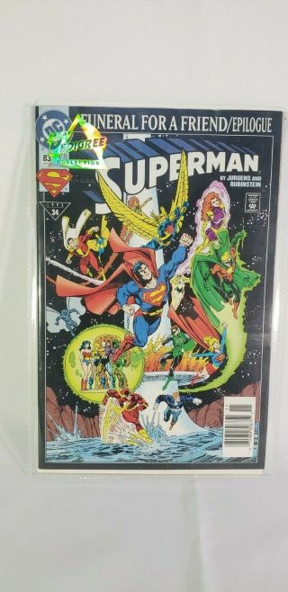 Set Of 3 Comics (23 Reign Of The Supermen,  83 Funeral For A Friend,  78 Reign