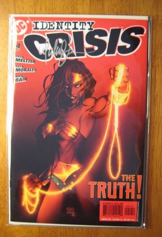 Wow Identity Crisis 4 (red Edition) Signed By Michael Turner