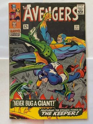 Marvel Avengers 31 (1966) Vs Keeper Of The Flame (stan Lee,  Don Heck)