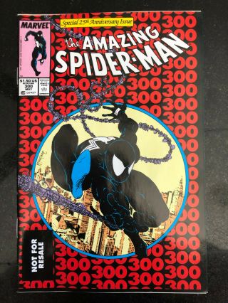 Spider - Man 300 Vf/nm Mcfarlane Venom Marvel Wal - Mart Dvd Promo Rare Htf