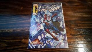 Peter Parker:the Spectacular Spider - Man 1c Signed By J.  Scott Campbell Nm