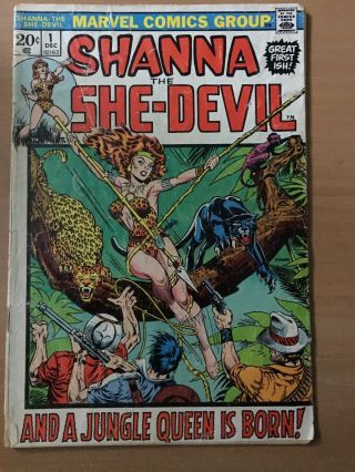 Shanna,  The She - Devil 1 & 3 Marvel.  1972 - 1973 For