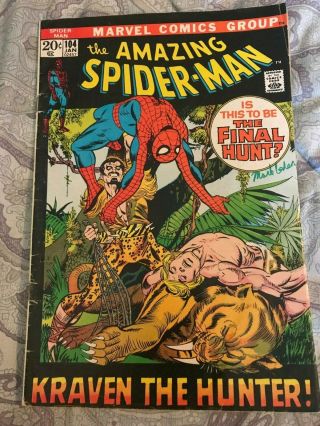 Spider - Man 104 Marvel Comics 1972 Gil Kane & Roy Thomas Kazar