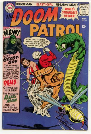 Jerry Weist Estate: Doom Patrol 99 (dc 1965) Vg Condition1st Beast Boy No Res