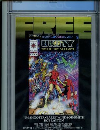 Magnus Robot Fighter 0 (1992) Mail Order Edition with Trading Card CGC 9.  6 NM, 3