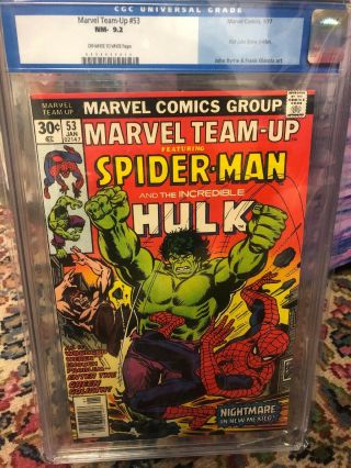 Spider - Man Marvel Team - Up 53 Cgc 9.  2 1977 Hulk 1st John Byrne X - Men