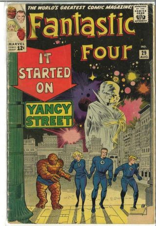 Fantastic Four 29 (versus Red Ghost) Writer Stan Lee 4.  0