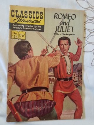 Romeo And Juliet: Classics Illustrated 134 Hrn 161 (2nd Print) Fine,