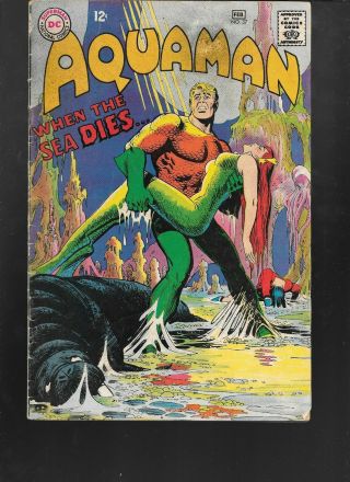 Aquaman 37 (dc 1968) - 1st Appearance Scavenger Mera Cover