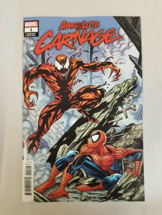 Absolute Carnage 1 Marvel Comic 1:100 Mark Bagley Hidden Gem Variant Cover Vf