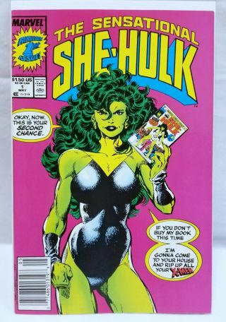 1989 Marvel The Sensational She - Hulk 1 Newsstand Edition