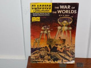 Classics Illustrated War Of The Worlds No.  124 Comic Book