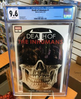 Cgc 9.  6 Death Of The Inhumans 1 1st Appearance Of Vox Marvel Comics