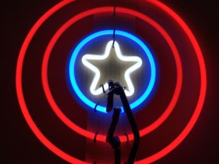 Captain America Shield Marvel - Comics Neon Light Sign