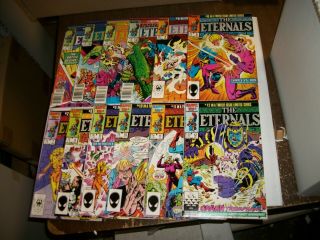 Marvel The Eternals 1 - 12 1985 Series Full Run/set