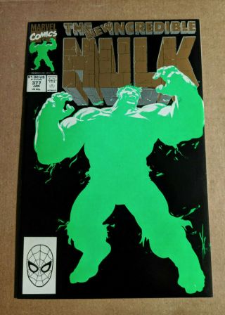 Incredible Hulk 377 Rare 2nd Print 1st Appearance Of Professor Hulk 9.  2
