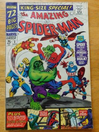Marvel - The Spider - Man - Annual 3 - Vg/fn