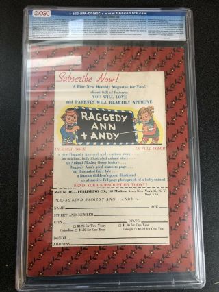 Raggedy Ann and Andy 1 CGC Graded 8.  0 2
