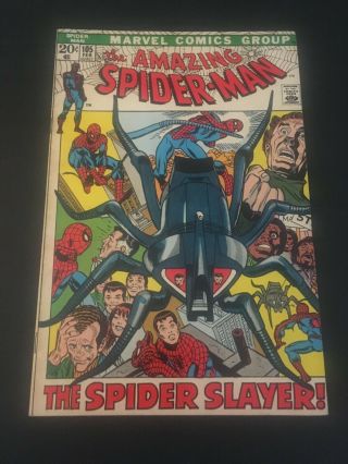Spider - Man 105 (2/72 Marvel) Stan Lee Story Smythe Spider - Slayer Fn -