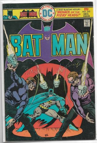 Batman U - Pick One 270,  271 Or 273 Dc 1975 - 76 Bronze Age Issues Priced Per Comic