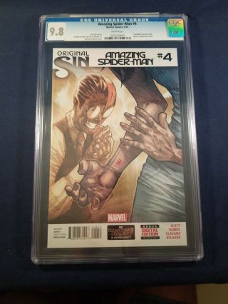 The Spider - Man 4 Cgc 9.  8 2014 Marvel 1st Appearance Of Silk Key No Res.