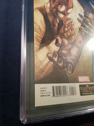 The SPIDER - MAN 4 CGC 9.  8 2014 MARVEL 1ST APPEARANCE OF SILK KEY NO RES. 5