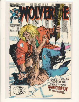 Wolverine 10 (1981) 1st Wolverine Vs Sabretooth Battle In Wolverine Title Nm -