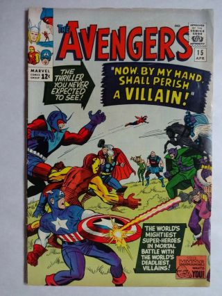 Avengers 15 Rick Jones Masters Of Evil Jack Kirby Stan Lee Silver Age