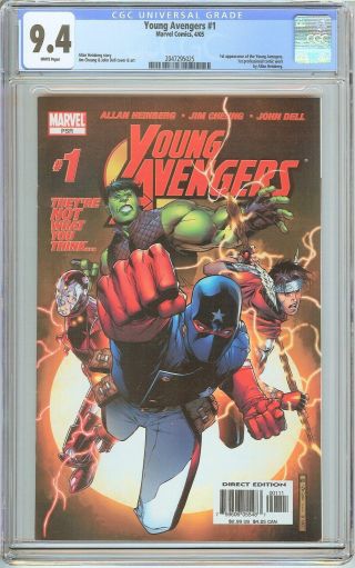 Young Avengers 1 Cgc 9.  4 White Pages (2005) 2047295025