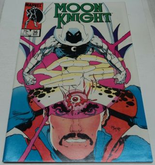 Moon Knight 36 (marvel Comics 1984) Dr Strange App (vf -) Mike Kaluta Cover