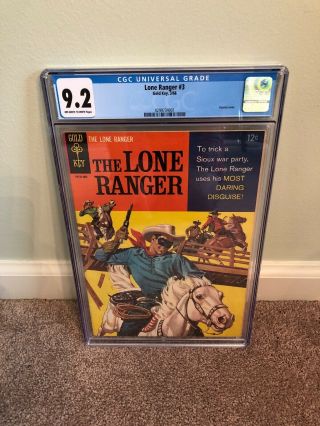 Lone Ranger 3 Cgc 9.  2 Nm - Gold Key 1966 Painted Cover