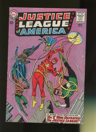 Justice League Of America 27 Vg 3.  5 1 Book Dc 1964 Flash Batman Atom