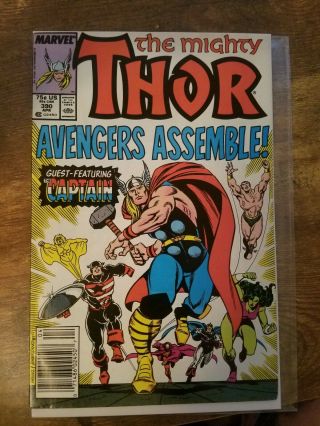 The Mighty Thor 390 - Captain America Lifts Thor 