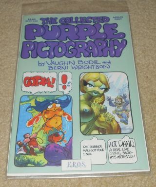 Mature Audience Comic Book The Collected Purple Pictography Vaughn Bode Eros